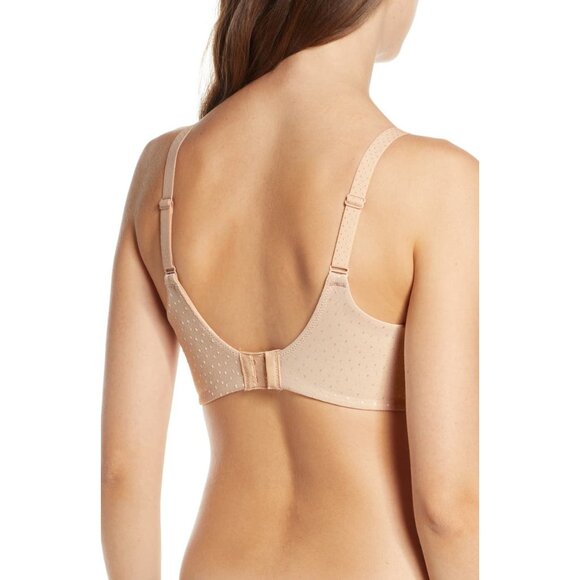 🆕WACOAL Back Appeal Non-padded Underwire Bra 42D Beige #855303 - Picture 2 of 10